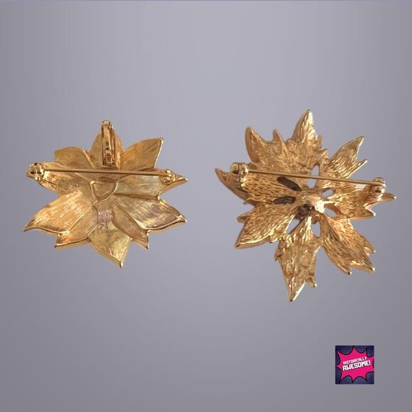 Vintage White Christmas Pin/Penta Lock and Holiday Seasonal Brooch - RARE - NIB - Picture 4 of 5